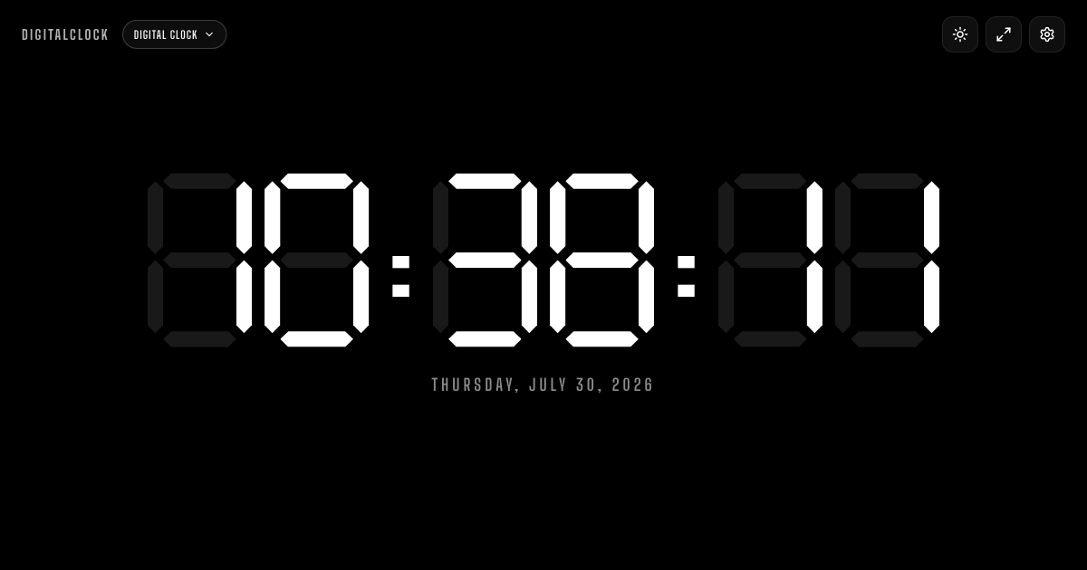 DigitalClock preview